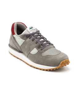 Classic / Grey & Red Suede Mesh Split